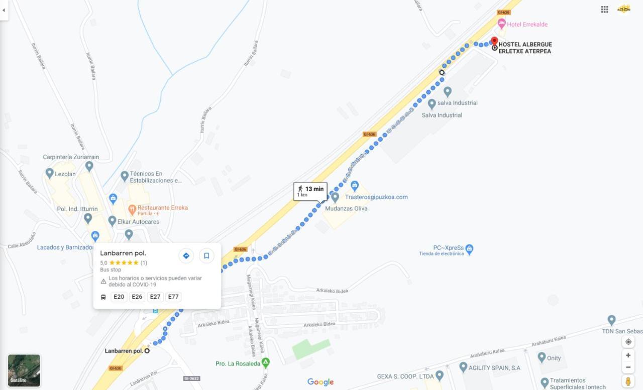 Erletxe Aterpea Hostel Lezo Kültér fotó